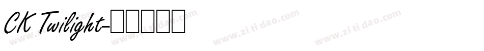 CK Twilight字体转换